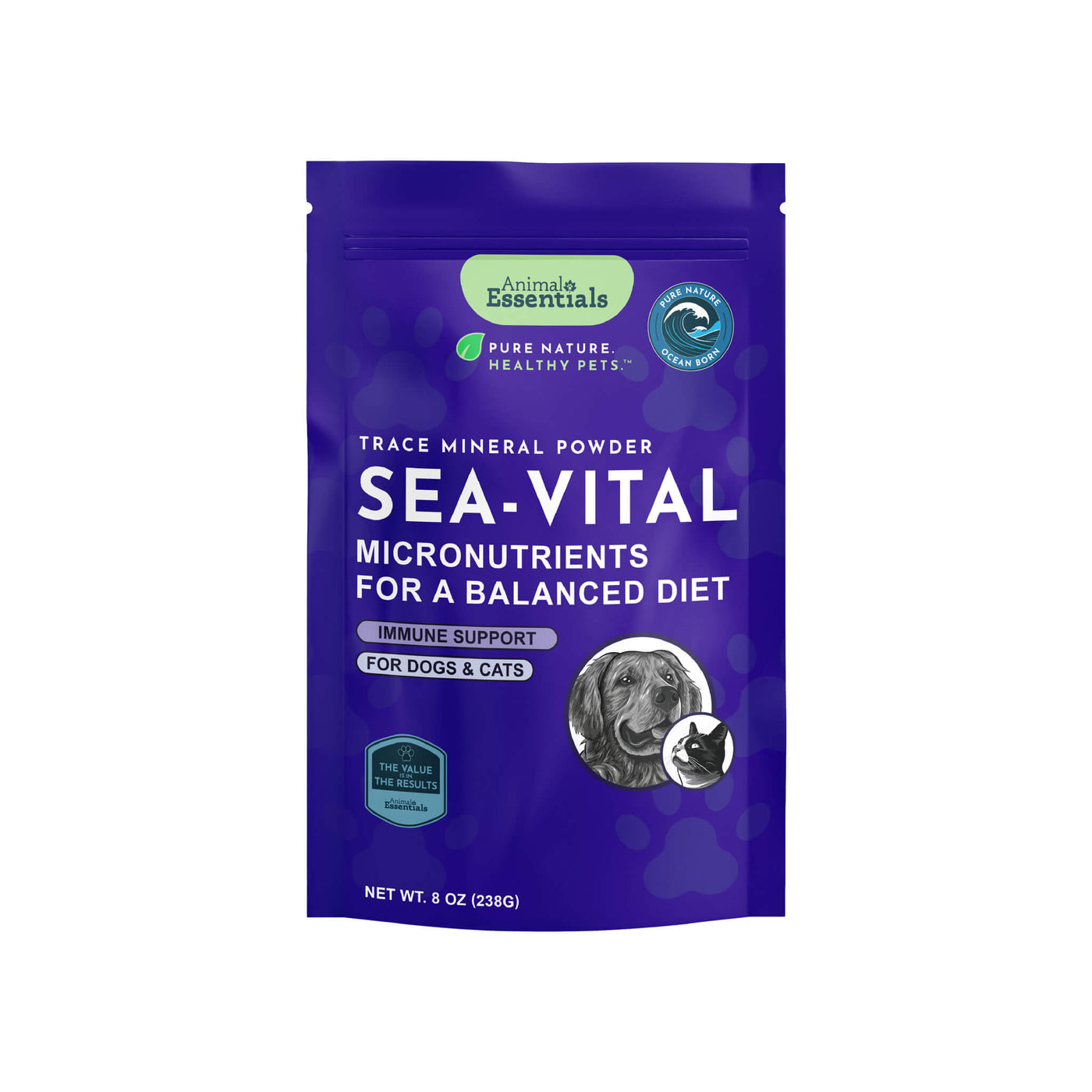 Animal Essentials Sea-Vital Supplement for Dogs & Cats