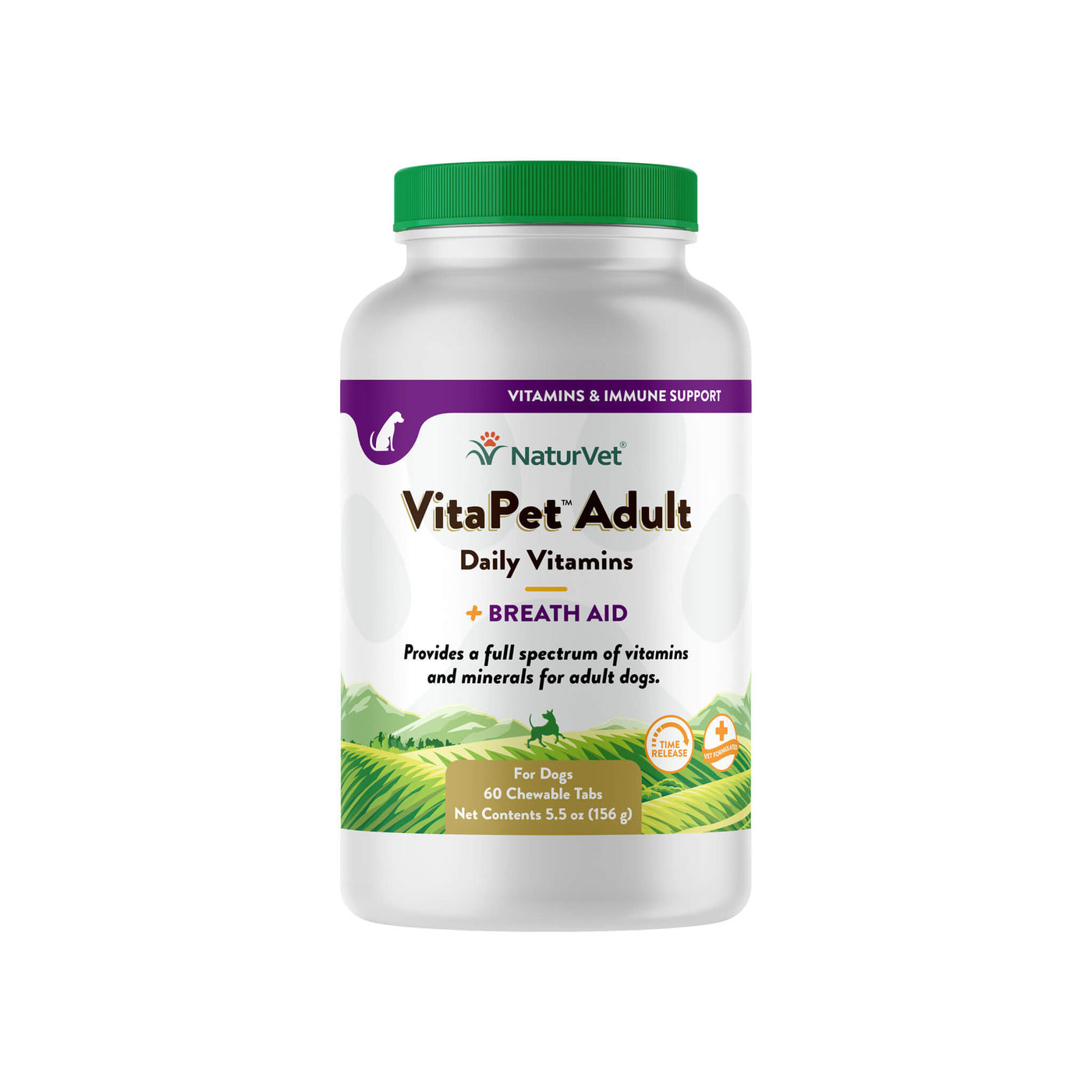 NaturVet VitaPet Adult Daily Vitamins Plus Breath Aid for Dogs