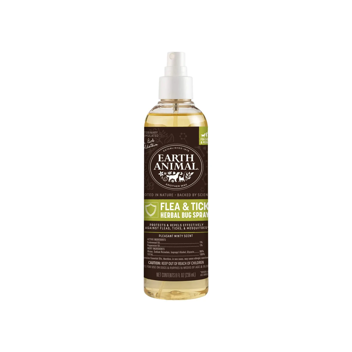 Earth Animal Nature's Protection Flea & Tick Herbal Bug Spray for Dogs